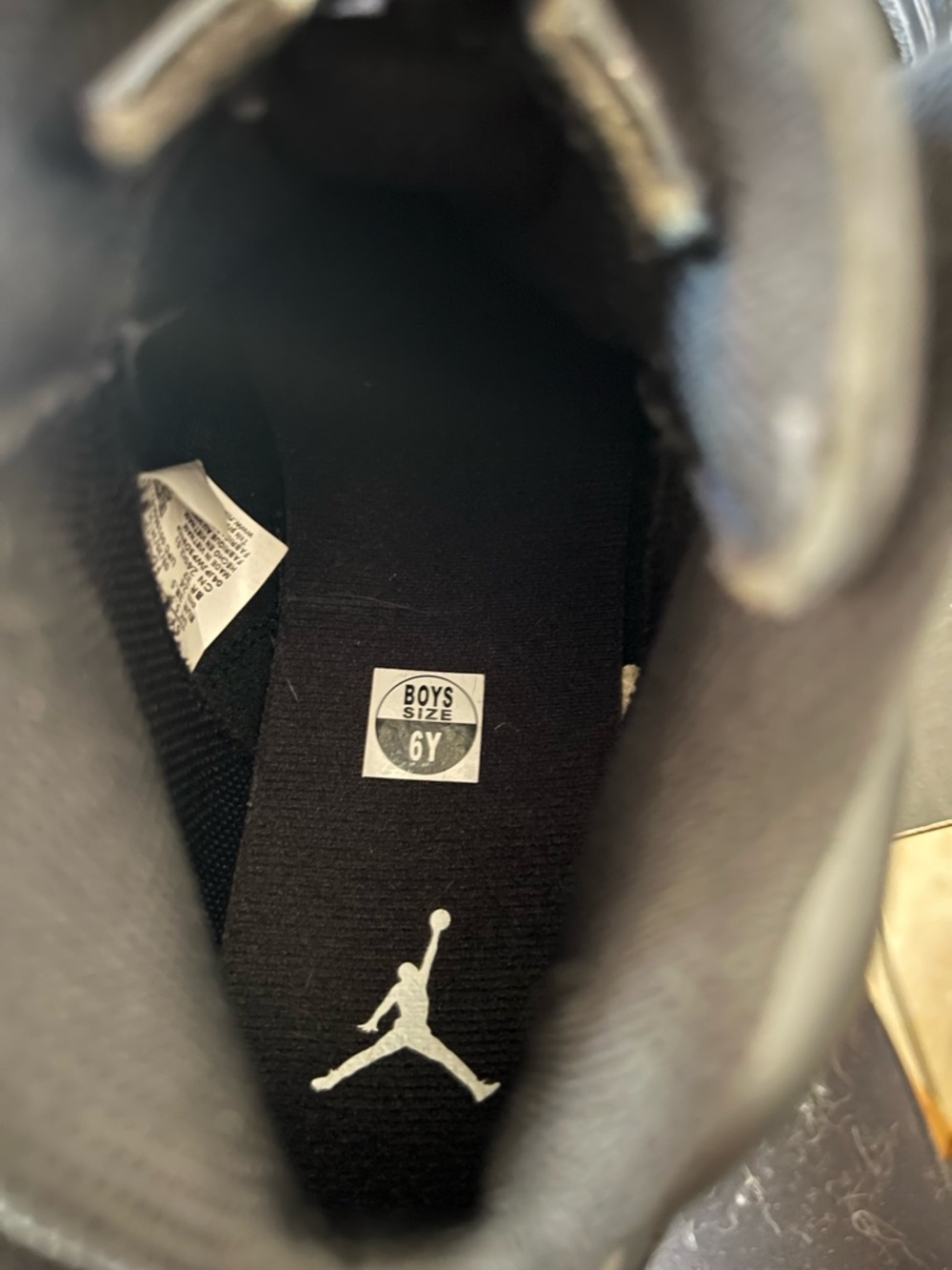 Black high top Air Jordans - Picture 2 of 8